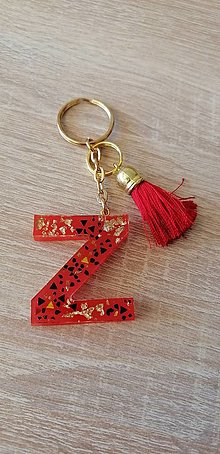 Kľúčenky - kľúčenka - písmeno Z (Červená) - 15476948_