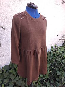 Svetre a kardigány - Pleteninové hnedé tričko (rôzne farby) vzorok -50% 15.50€ - 15477784_