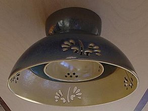 Svietidlá - Stropná lampa Strieborný súmrak - 15478177_