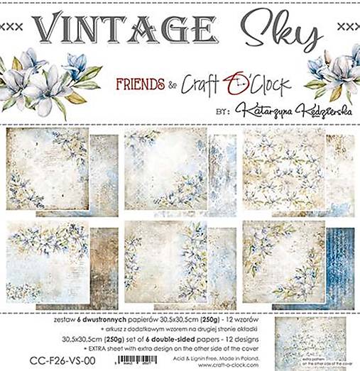Scrapbook papier Vintage Sky 12 x 12