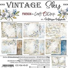 Papier - Scrapbook papier Vintage Sky 8x8 - 15480216_