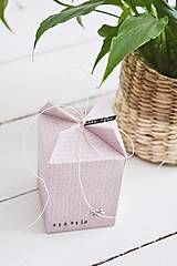 Dekorácie - Mini papierová krabička - šťastie/láska - 15480590_