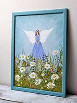 Maľovaný obraz-Anjel kvetov(54 x 38,5 cm)