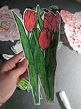Materiál ručne robený - Ručne maľované a ručne rezané nálepky na okno - Kvety - 15481797_