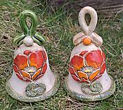 Dekorácie - Keramický zvonček s makom - 15481387_