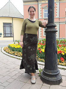 Sukne - Menčestrová zelená sukňa - 15478760_