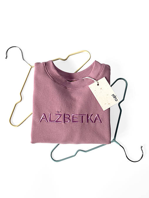 Detská mikina s menom ALŽBETKA - lavender