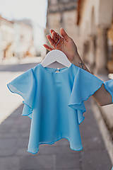 Šaty - Spoločenské šaty na dojčenie – modré - 15484439_
