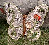 Dekorácie - Motýľ na zavesenie - 15484995_