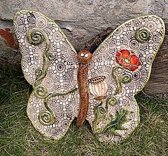 Dekorácie - Motýľ na zavesenie - 15484995_