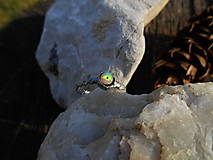 Prstene - ring with opal- rainbow power - 15488378_