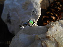 Prstene - ring with opal- rainbow power - 15488382_