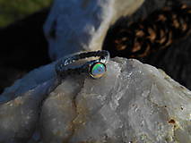 Prstene - ring with opal- rainbow power - 15488386_