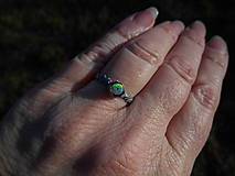 Prstene - ring with opal- rainbow power - 15488390_