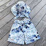 Detské čiapky - Detský klobúk blue garden - 15487219_