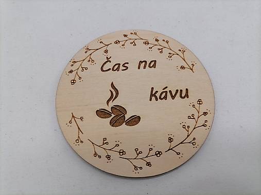 Príbory, varešky, pomôcky - Podšálka pod kávičku lakovaná - 15487950_