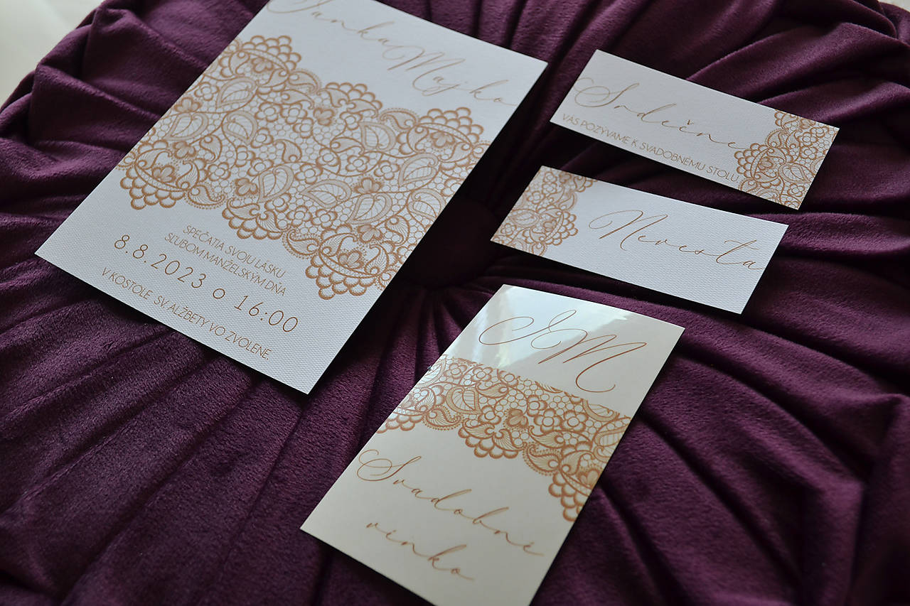 Svadobné oznámenie kvety 3