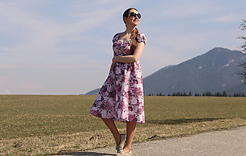Šaty - Staroružovo fialové šaty - 15488627_