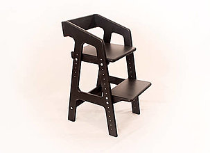 Nábytok - Rastúca stolička MDF - Rastúšik Classic [M] - Čierna - 15487352_