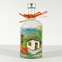 Nádoby - Maľovaná fľaša s príbehom - Bar pri jabloňovom sade - 15487642_