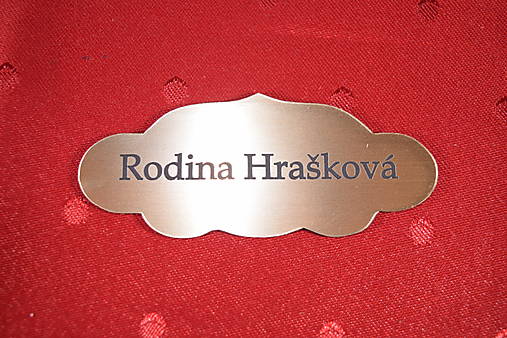 Tabuľky - Štítok, menovka, označenia izieb zlatá 20 - 15487993_