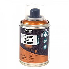 Farby-laky - Sprej na textil, 100 ml, copper (medená) - 15490714_