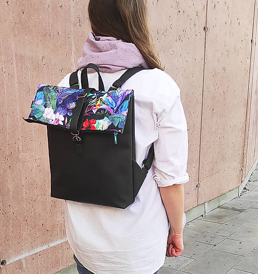 Batohy - Ronya backpack floral - 15490398_