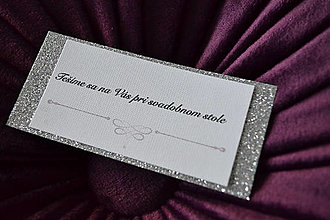 Papiernictvo - Elegantné svadobné oznámenie s perlou (pozvánka) - 15489505_