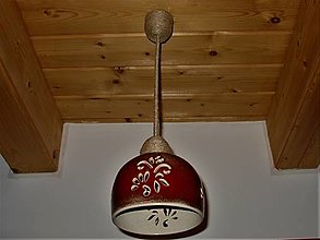 Svietidlá a sviečky - Keramická lampa Jahoda - 15492385_