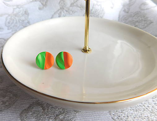 Náušnice - napichovačky vlnky - 15494715_