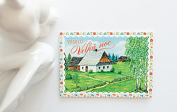 Papier - Pohľadnica Veselú Veľkú noc" na chalupe - 15492553_