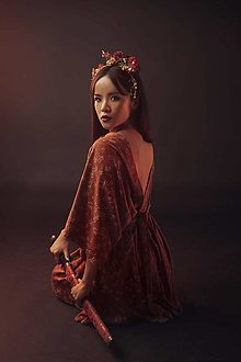Šaty - Kimoná "Aspekty ženy" (Kimono z rôznych látok viskozy ecovero) - 15496766_