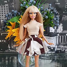 Hračky - Kvetinová sukňa pre Barbie - 15496896_