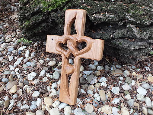 Dekorácie - Krížik veľký XIV. - 15496795_