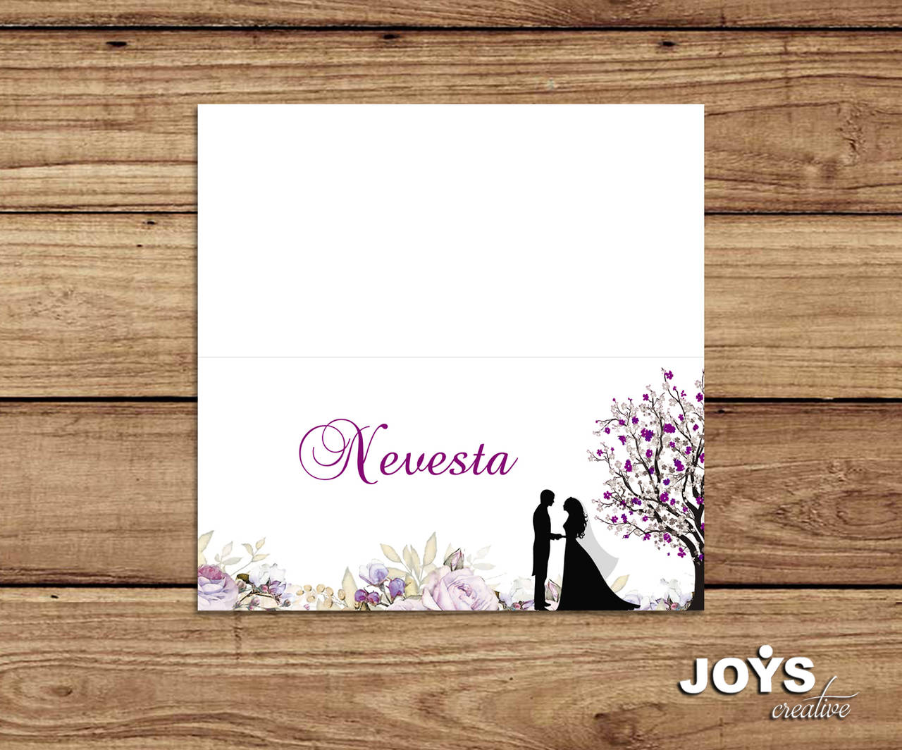 Svadobné menovky "príbeh lásky"