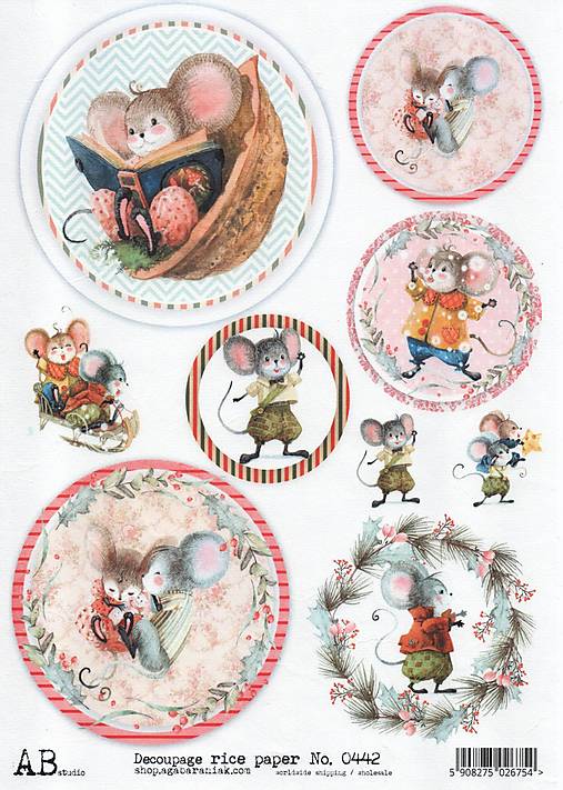Papier - Ryžový papier 442 AB/ A4 - 15498015_