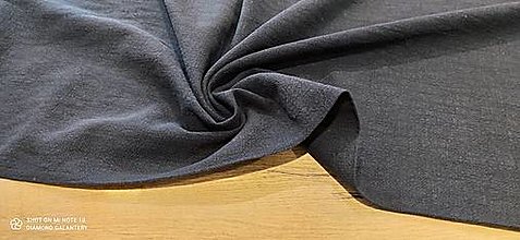 Textil - Ľanovina - Prepraná - cena za 10 centimetrov (Čierna) - 15499398_