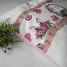 Úžitkový textil - Veľkonočný vankúš ružový 40cmx40cm - 15499593_