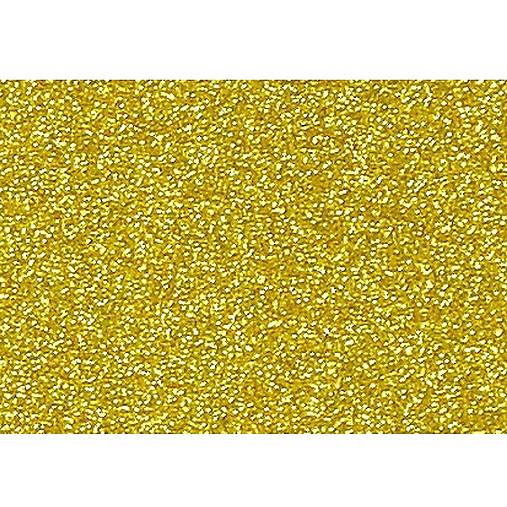 Polotovary - Samolepiaca machová guma s glitrom A4 - Zlatá P18670 - 15499823_
