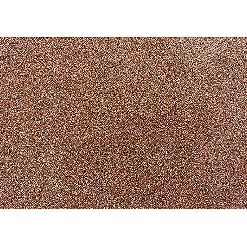 Polotovary - Samolepiaca machová guma s glitrom A4 - Starozlatá P34304 - 15499846_