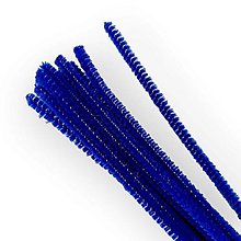 Suroviny - Žinilkový drôt 6 mm - Tmavo modrý P25585 - 15499937_