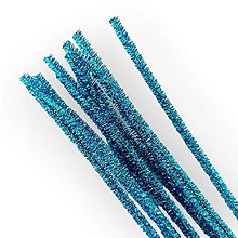 Suroviny - Žinilkový drôt 6 mm - Metalický modrí P25602 - 15499992_