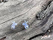 Náušnice - Zajačiky s chvostíkmi - 15500852_