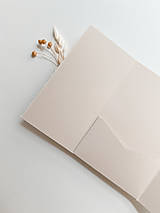 Papier - Obálka s kapsičkou a trhaným okrajom (105x148 mm) - 15501032_