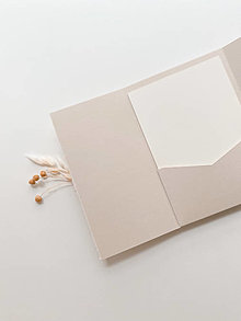 Papier - Obálka s kapsičkou a trhaným okrajom (115x165 mm) - 15501037_