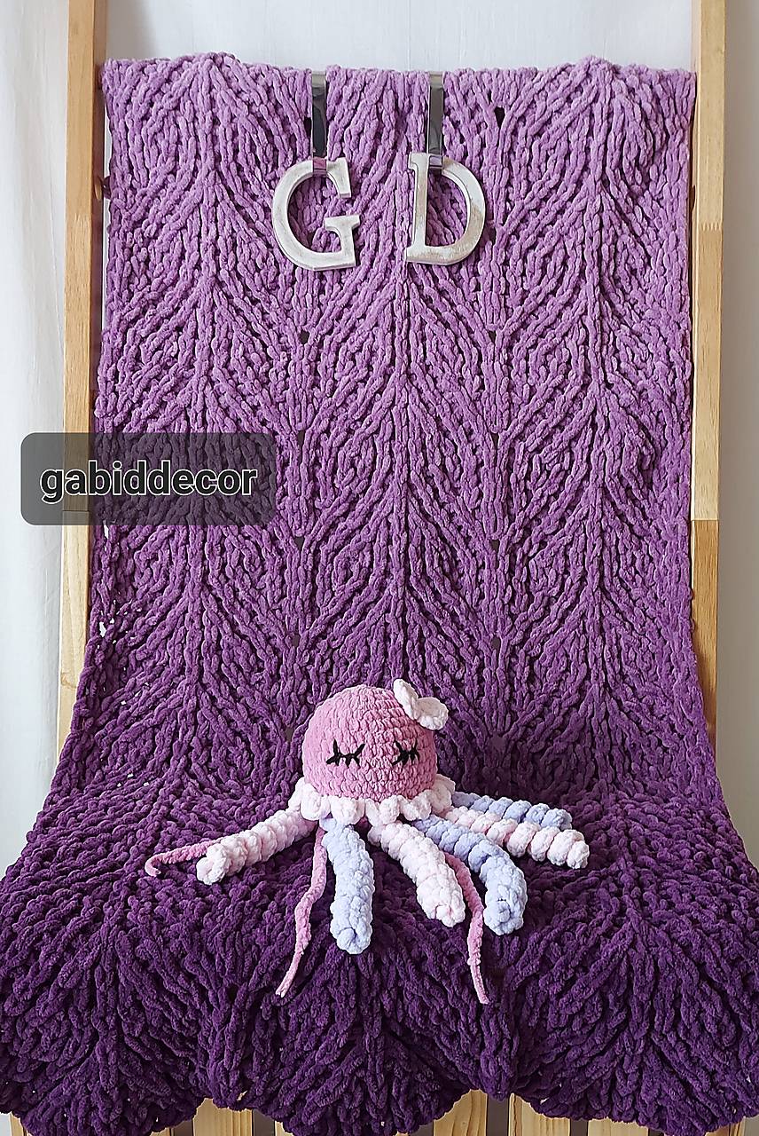 Jemnučká a ľahká  detská deka ombre