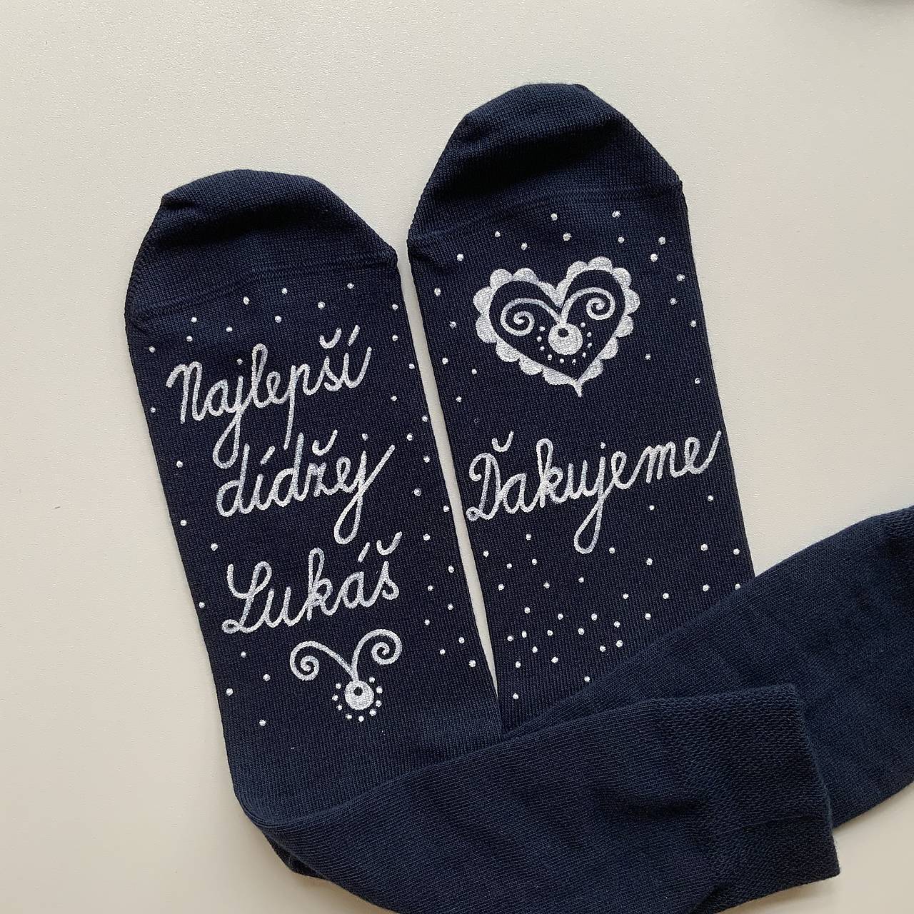 Maľované ponožky pre najlepšieho (dídžeja)