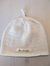 Detské čiapky - Novorodenecká čiapočka 100% Cotton - 15503371_