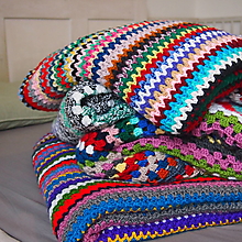 Úžitkový textil - háčkované DEKY - 15504107_