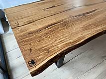 Nábytok - Jedálenský stôl z dubu - 15505553_